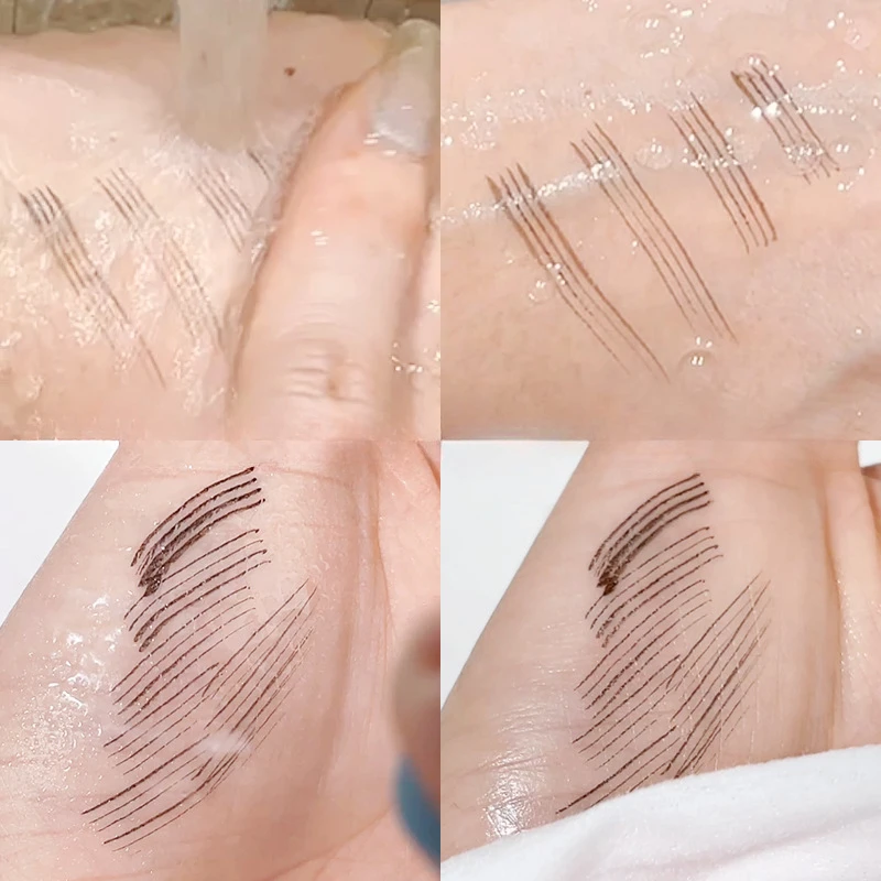 EyebloggTattoo-Crayon liquide pour sourcils, stylo à microblading 4D, pointe à 4 fourches, longue durée, croquis fin, maquillage