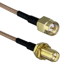 Cable RP SMA female bulkhead to SMA plug male Crimp RG316 RF Coaxial Jumper pigtail 5CM~5M Wire Terminals
