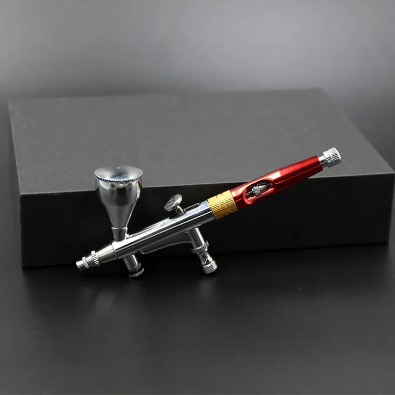 Factory direct sales of SJ-81 model airbrush 0.3 caliber exchangeable material pofunction double-action adjustable pressure tool