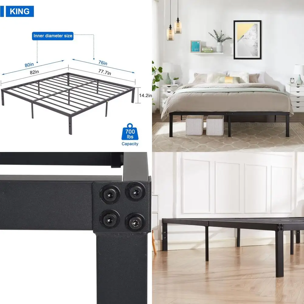 

Металлический каркас кровати King 14,2 — опора для матраса на платформе, коробчатая пружина не требуется
