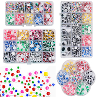 Colorful  Plastic Movable Self-Adhesive Eyes For  Children DIY Crafts Wiggly Googly Animal Eyeball  G0731