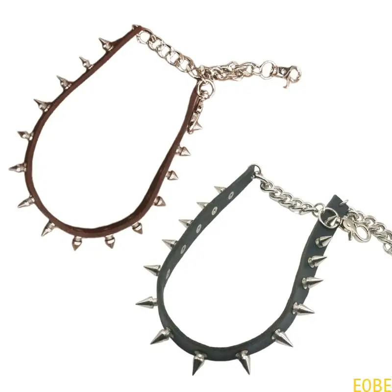 

E0BE Sturdy Alloy Pants Chain Rivet Embellished Accessory for Music Festival Outfits