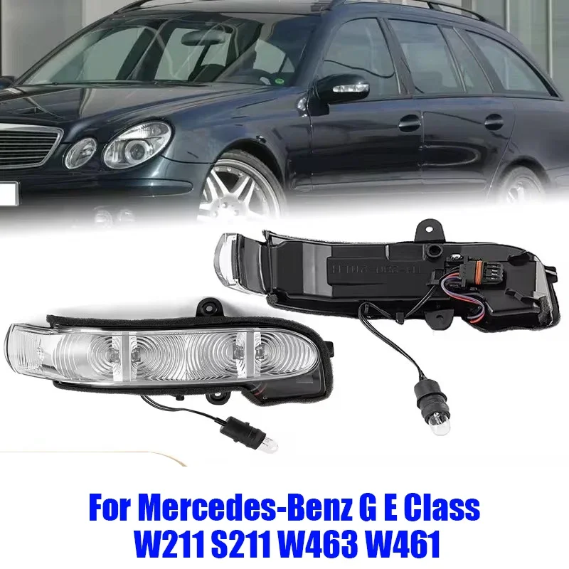 Rearview Mirror LED Light Turn Signal Lamp Fit For Mercedes-Benz G E Class W211 S211 W463 W461 2038201321 2038201421