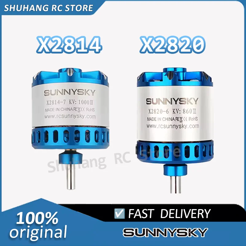 

SUNNYSKY X2814-III X2820-III I 445KV 570KV 860KV 900KV 1200KBrushless Motor for RC Quadcopter Airplanes Fixed Wing Plane