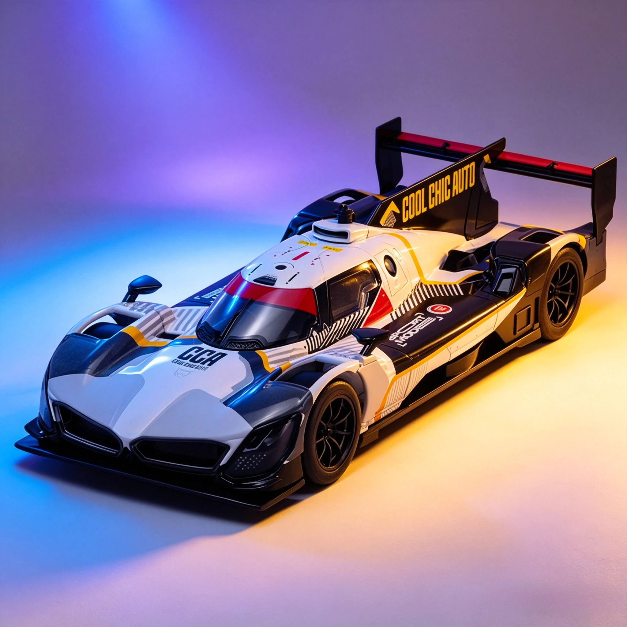 

1:24 M Hybrid V8 Super Racing Alloy Car Model Sound and Light Children's Toy Collectibles Birthday gift