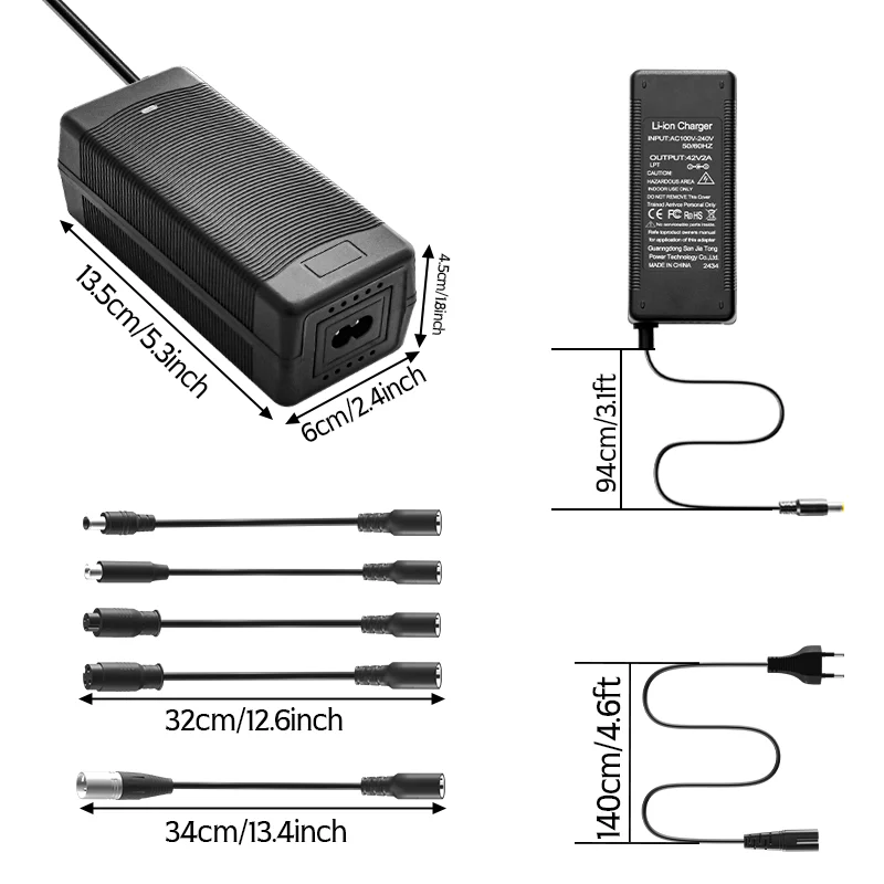AliExpress NONE 42V2A Lithium Battery Charger 36V 10S Charger High Quality Li-ion Battery Pack Charger