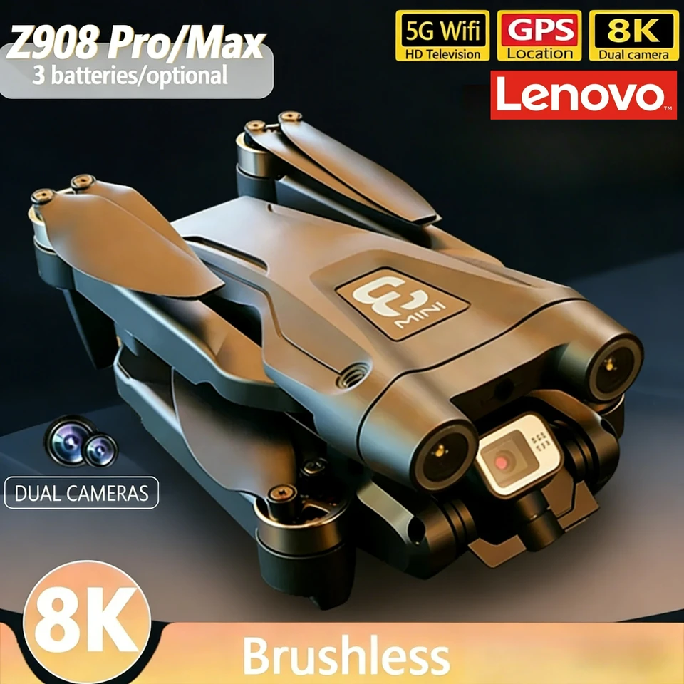 Lenovo Z908 Pro max Drone 4K Professional HD Dual Camera Dron