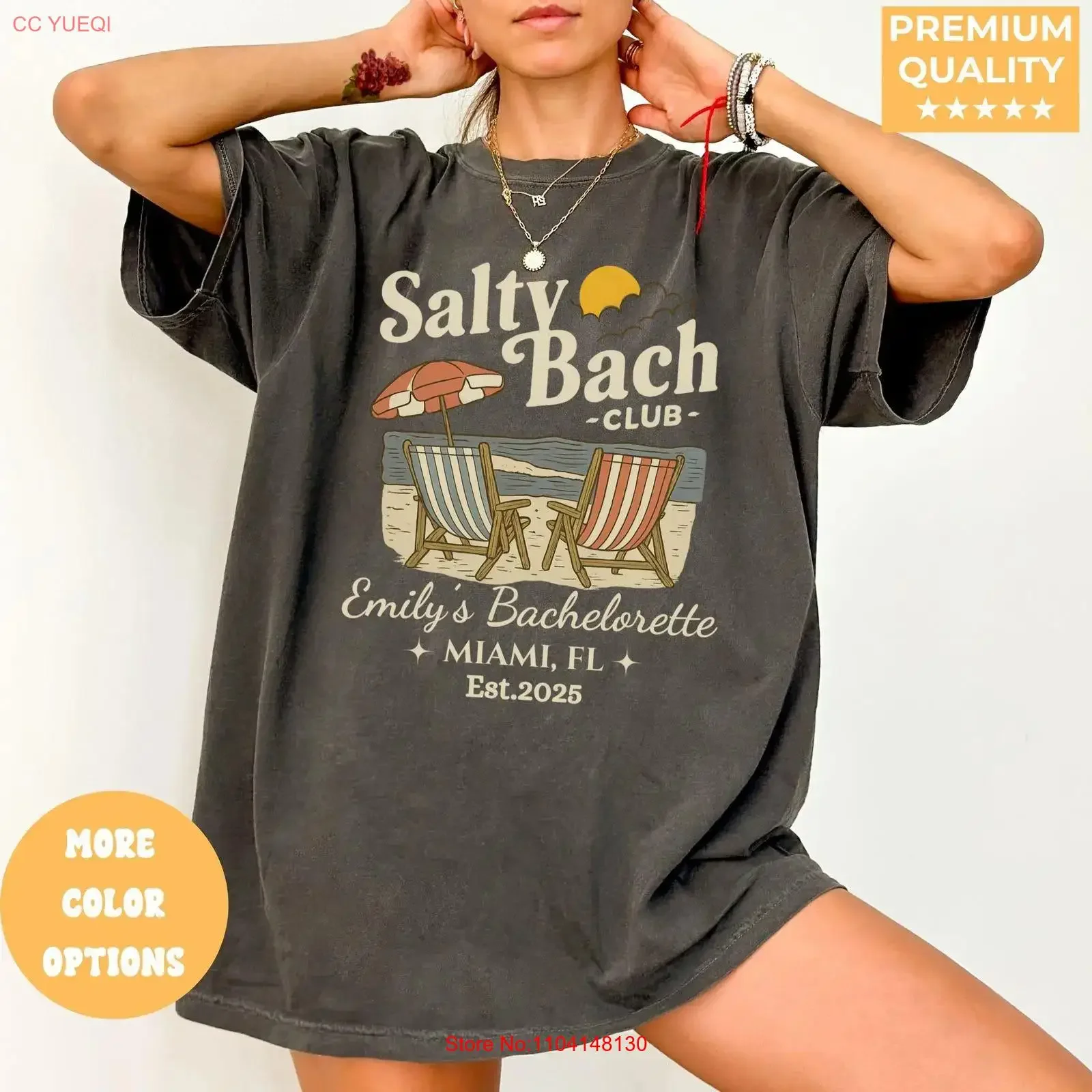 The Bach Club Bachelorette T Shirt Custom Location And Name Party Social Luxury GifT vintage Washed Top For Everyday Wear