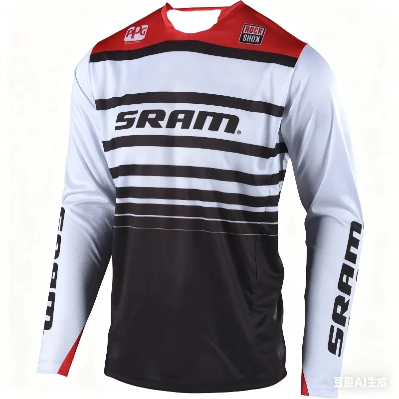 جديد Sram الإنحدار جيرسي رجل ملابس الجبلية الصيف مايوه Ciclismo Hombre DH الجبلية MX موتوكروس جيرسي قبالة الطريق جبل إندورو تي شيرت