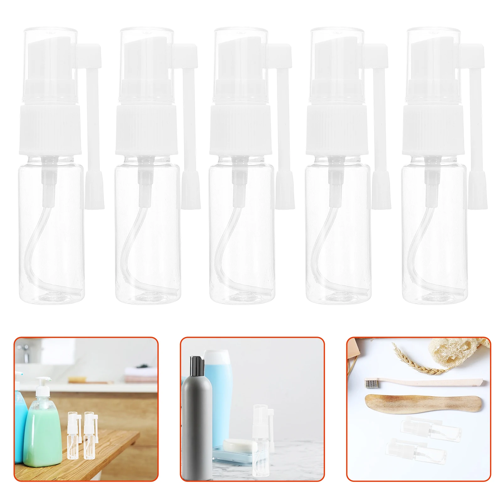 

20 Pcs Nasal Spray Misting Water Mister Mini Perfume Refillable Bottled Travel