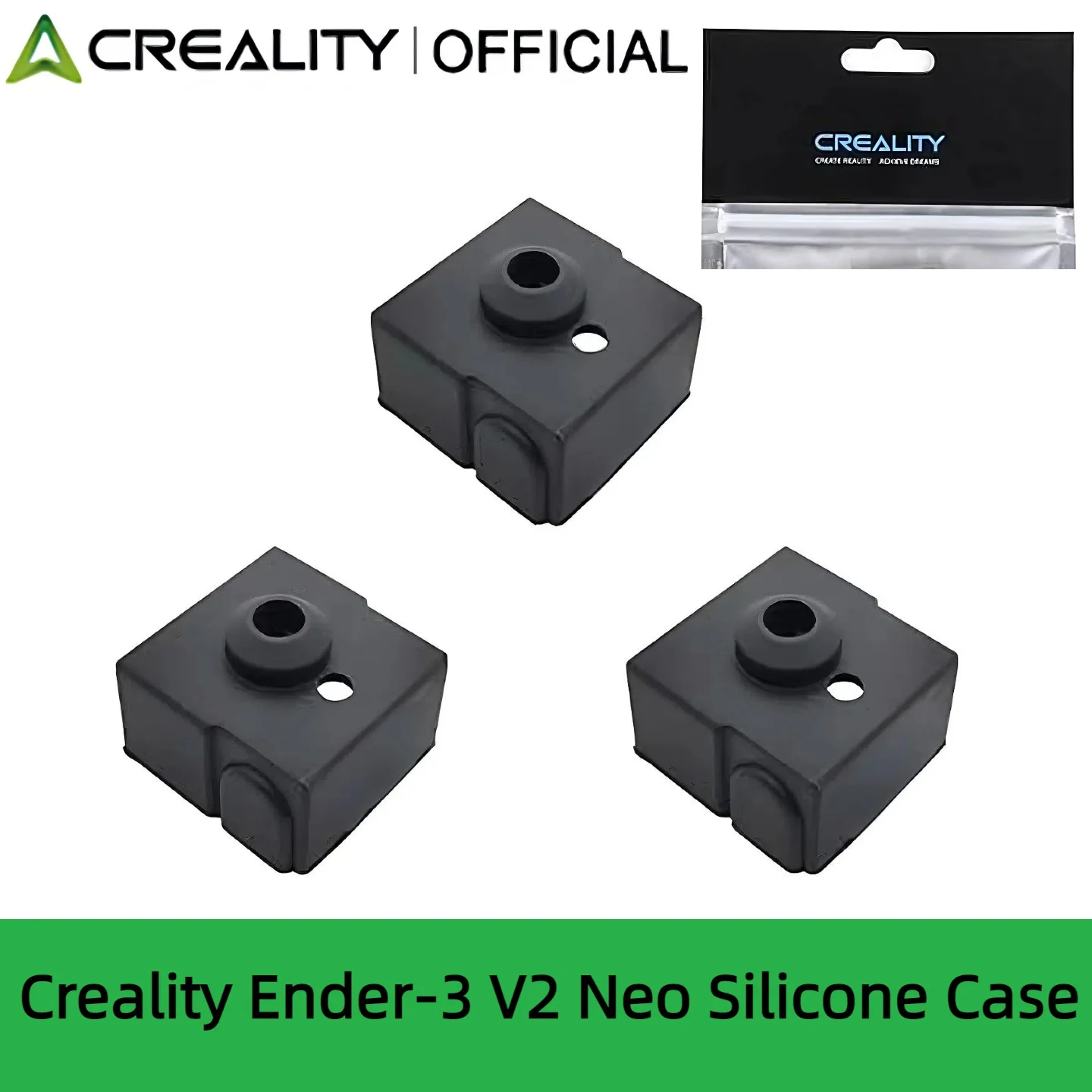

Creality 3D Printer Ender-3 V2 Neo Newly Upgraded Silicone Sleeve, Prevents Heating Block Wear and Keeps Clean, 3pcs or 5pcs