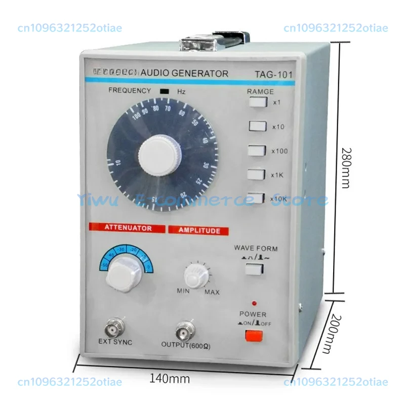TAG-101 Low Frequency Function Generator, Digital Signal Generator, Audio Function, Measurement 10Hz-1MHz AC 100-240V BB