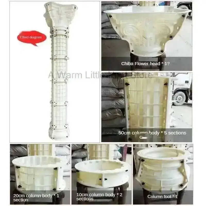 Molds Column Creative European Roman Villa Balcony Garden Column Model Gate Cement Column Decoration Modeling Building Template