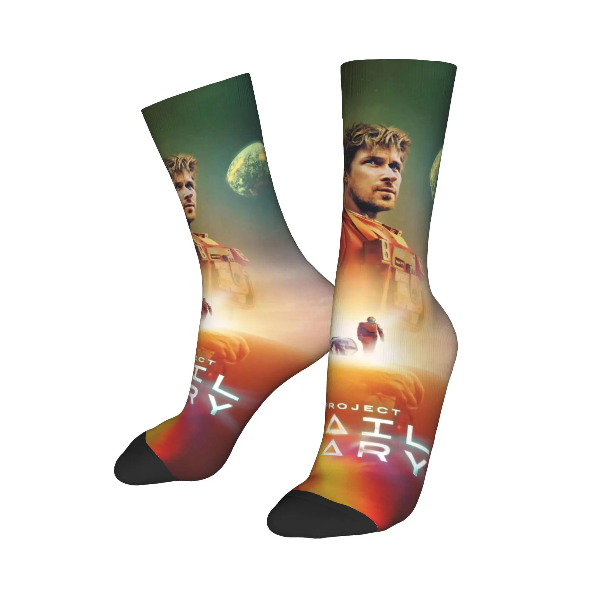 Project Hail Mary Movie 2026 Printing Dress Socks Stuff for Sports Wear Breathable  Dress Socks