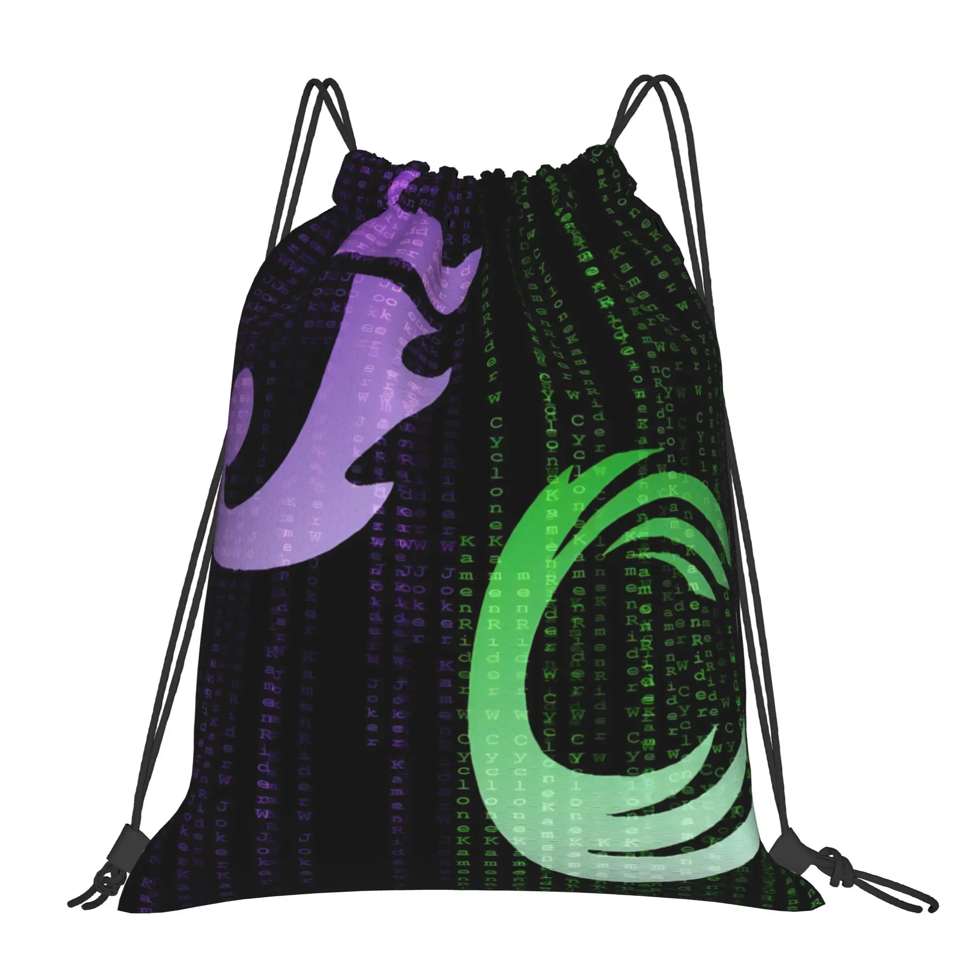 1 pc Cyclone & Joker Kamen Rider Anime Kawaii Drawstring Bags Sports Shoe Clothes Storage Multi-function Teen Portable