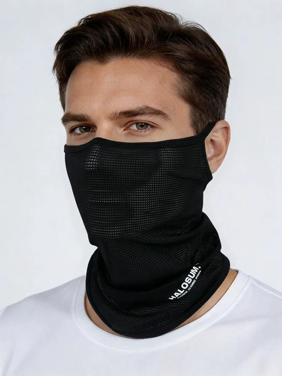 AliExpress NONE Summer Ice Silk Sunscreen Mask for Unisex Balaclava Breathable Cycling Scarf Outdoor Sports Hiking Full Face Sunscreen Mask