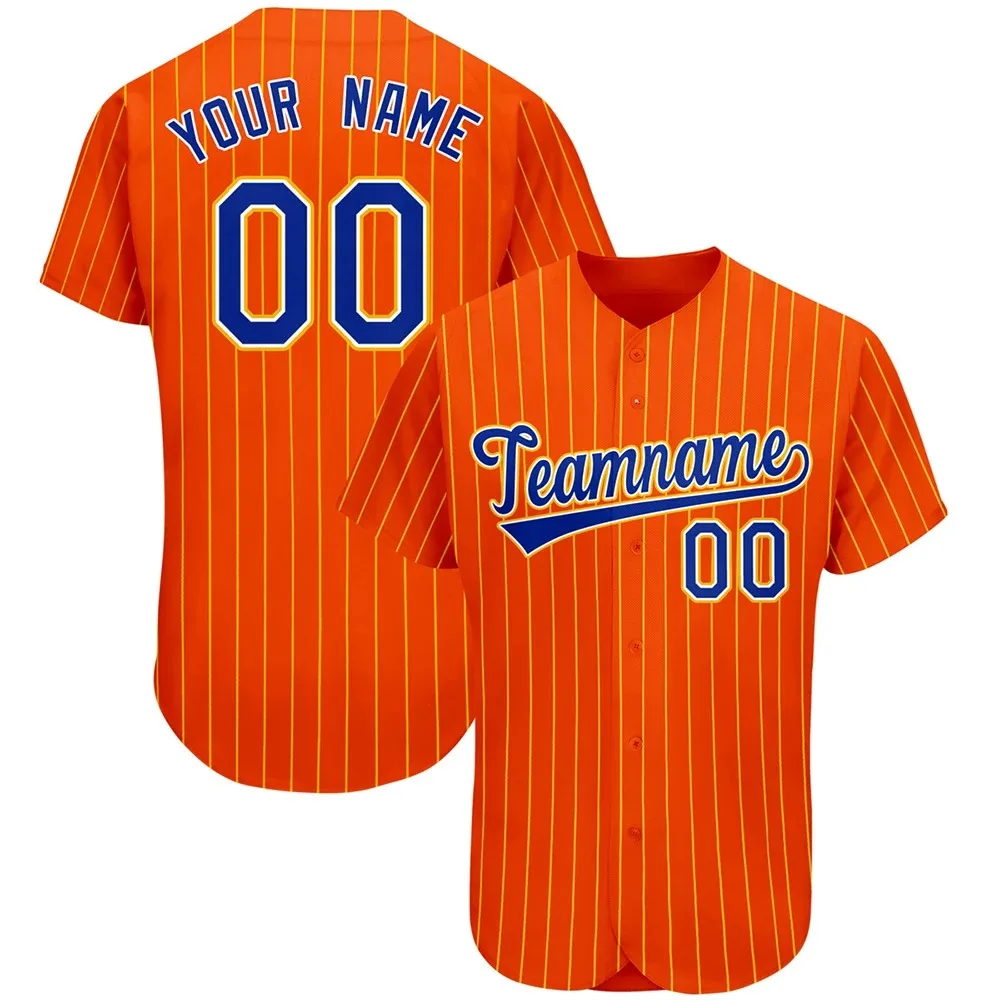 Camisa de beisebol personalizável, camiseta com estampa de equipe, nome pessoal, número, listras, hip hop, roupa esportiva, camiseta de beisebol para 
