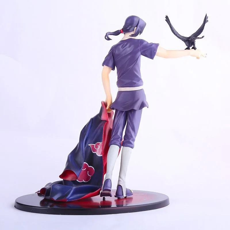 Anime Peripheral NARUTO Soaring Wind Uchiha Itachi Statue Raven Standing Posture PVC Action Figure Collectible Model Toy Box