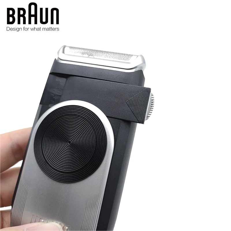 Braun M60/M90 Mobile Electric Shaver for Men Auto Lock Smart Foil Portable Mini Battery Razor with Precision Trimmer Washable