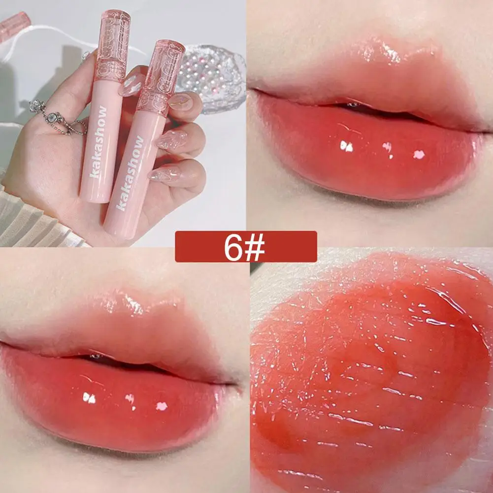 3g Lip Glaze High Gloss Long Lasting Moisturizing Mirror Lip Gloss Fashion Liquid Lipstick For Daily Makeup Famle Decoratio R5U6