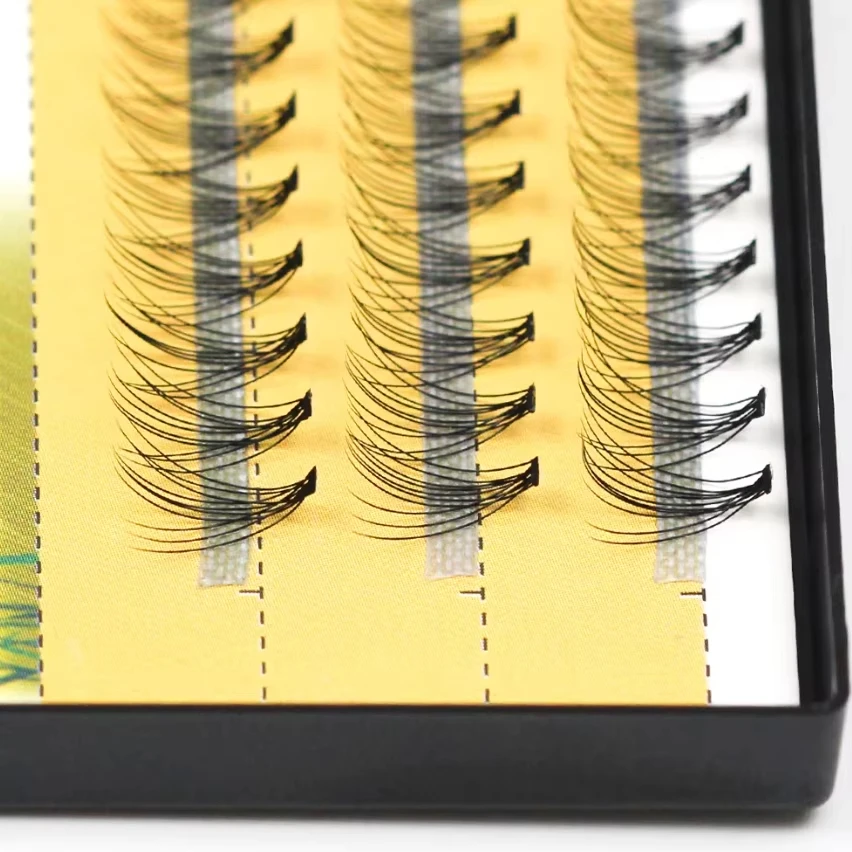 10D Nerz Wimpernverlängerung 1 Box/60 Bündel Natürliche Wimpern 3D Russische Einzelne Wimpern Cluster Make-Up-Tool Wimpern Großhandel