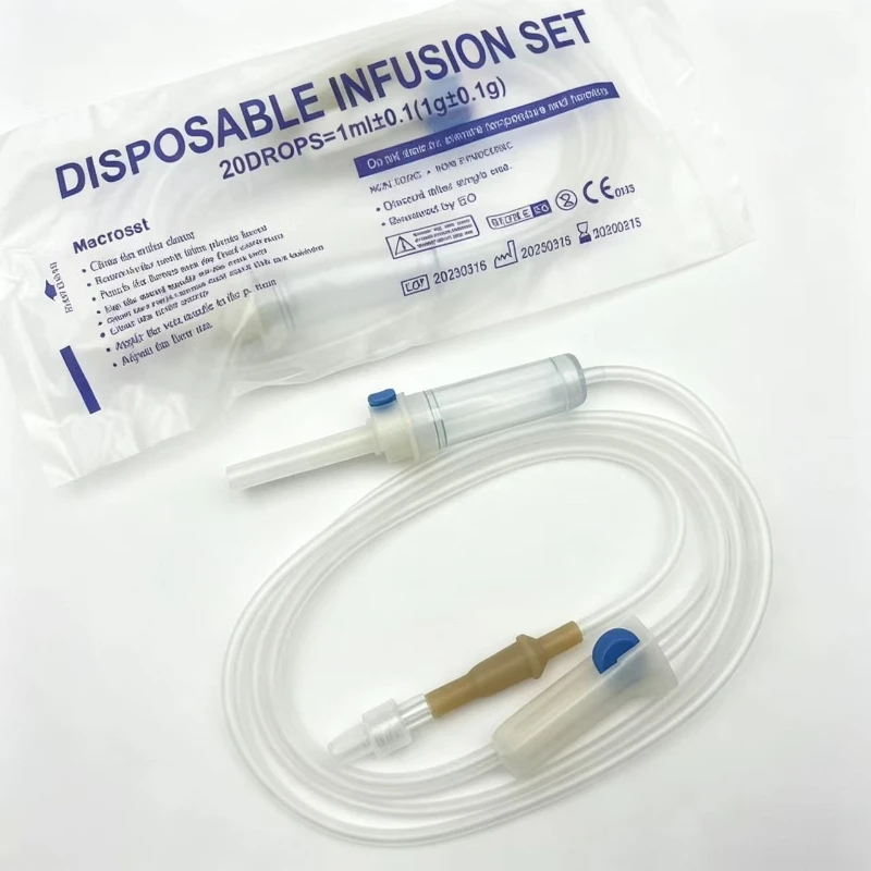 

Disposable animal infusion device spiral port infusion hose animal drip extension infusion tube