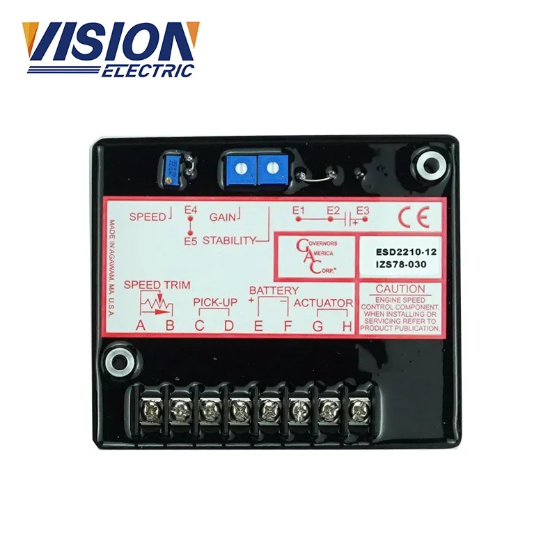 VISION Diesel Engine Governor Automatic Speed Control Governor ESD2210 Electrical Control Panel