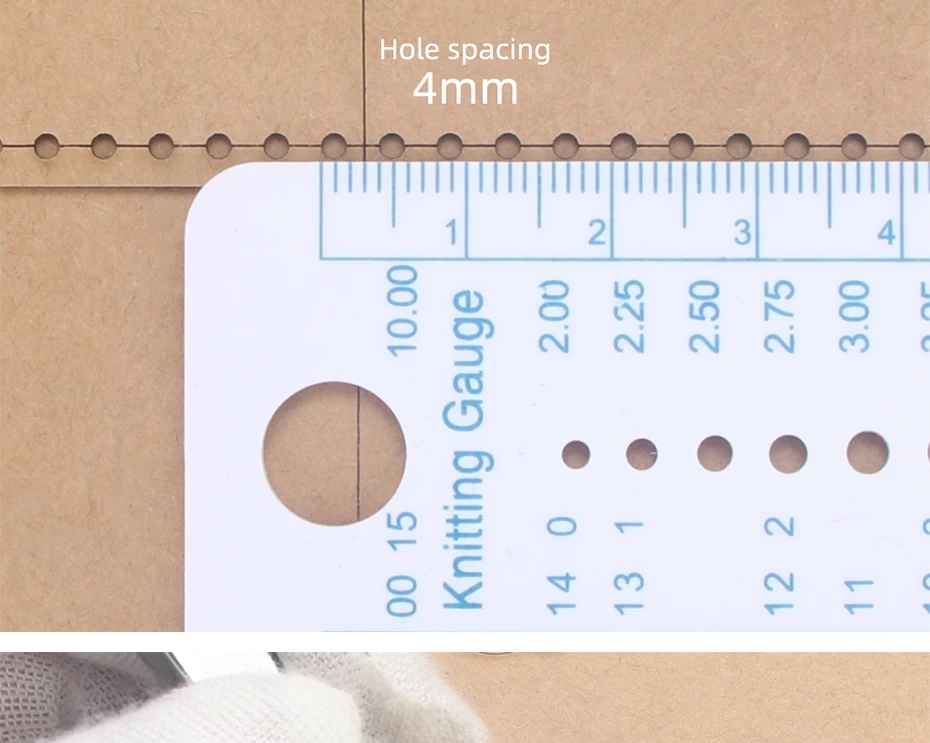 1 Satz handgefertigte Lederhandwerke – modische lange Geldbörse mit großem Fassungsvermögen, Handytasche, Kartentasche, DIY-Kraftpapier mit Lochvorlage – Detail 5