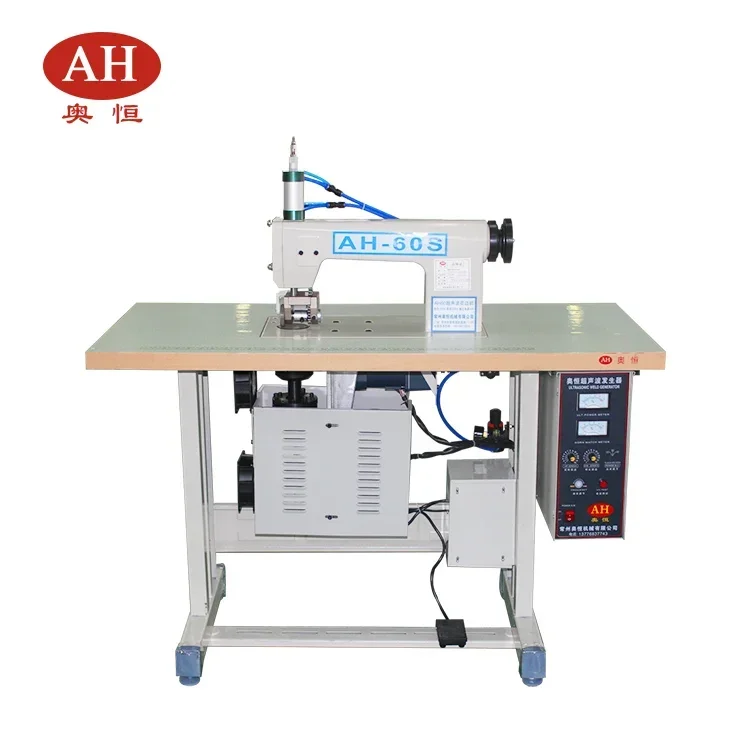 

AH-60-2Q Competitive price cloth shopping bag sewing ultrasonic lace machine with rich roller patterns