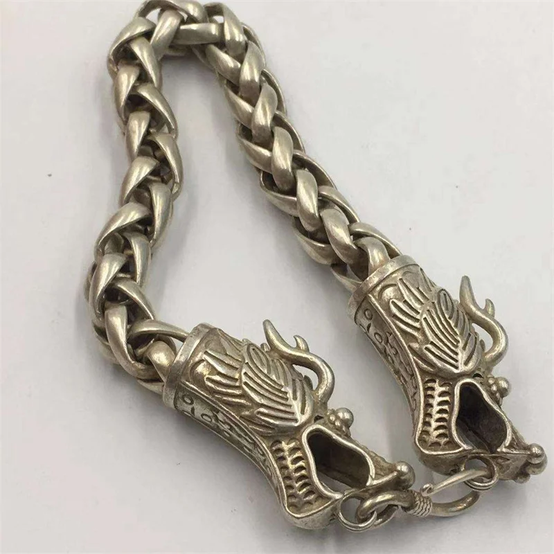 Maichuang/Tibetan Silver Inlaid Faucet Bracelet Fashion Bangles Personality Jewelry Exquisite Workmanship Men Women Couple Gift