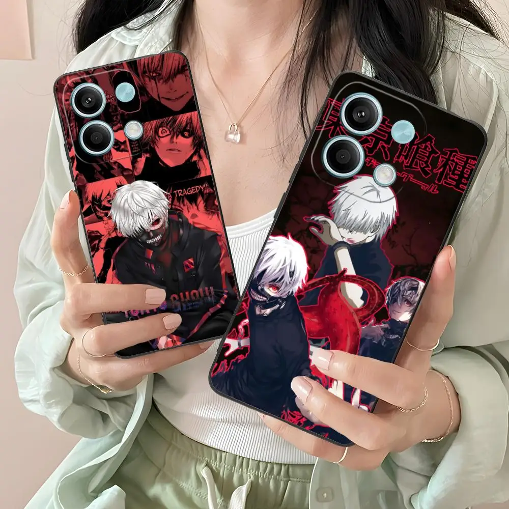 Funda de teléfono Tokyo Ghoul Ken Kaneki para Xiaomi Redmi Note 14 13 12 11 S Pro Plus 4G 5G, funda con impresión en Color, bonito lujo