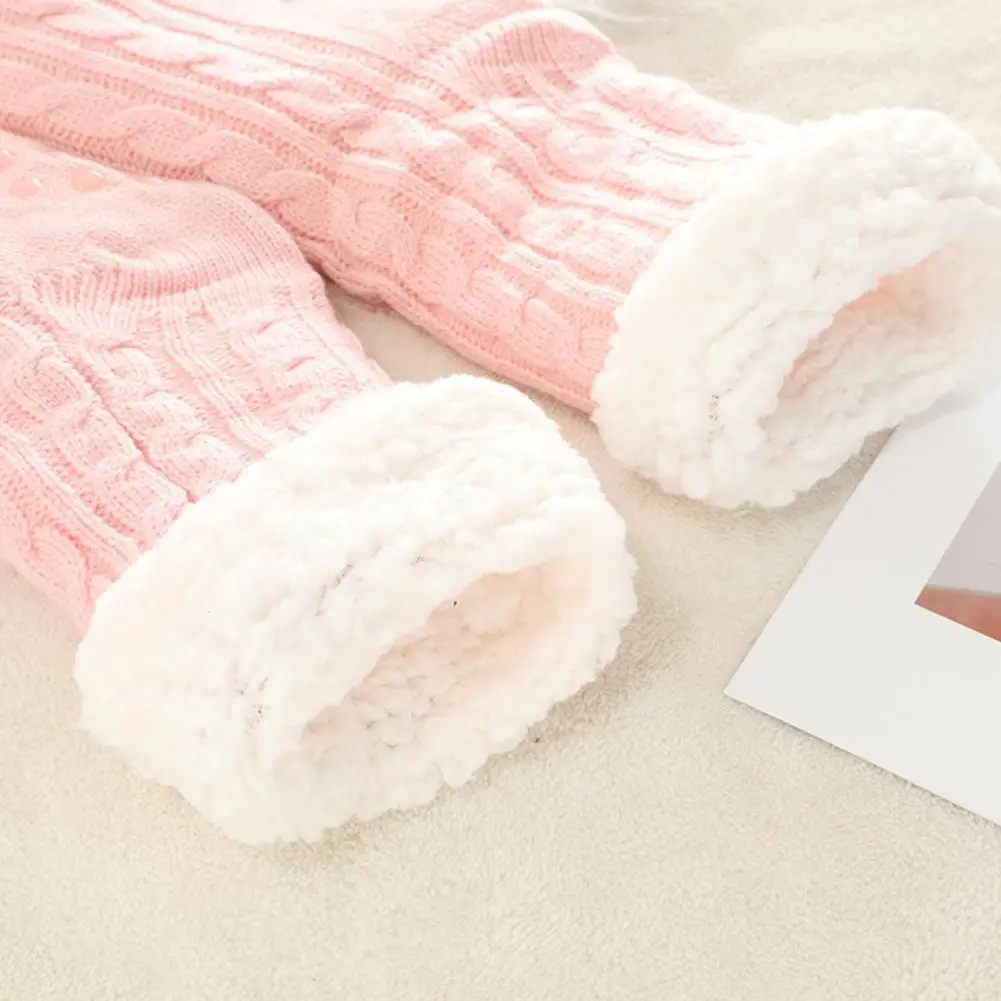 Calzini antiscivolo Calzini pantofola in cashmere ultra spessi accoglienti per donne anziane Calzini invernali antiscivolo per la casa Morbidi dormire