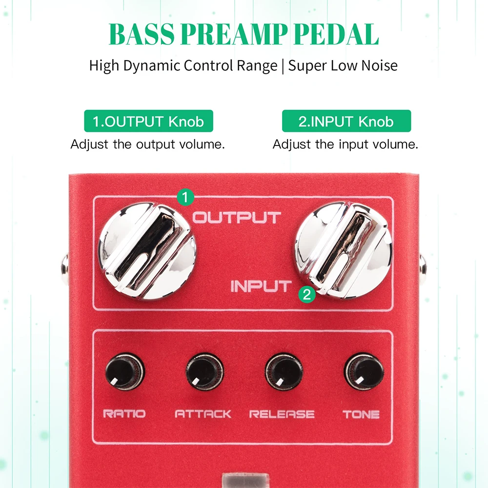 JOYO R-27 SCYLLA Bass Compression Effect Pedal Studio-grade Bass Pedal Low Noise High Dynamic Circuit Design Guitar Bass Pedal