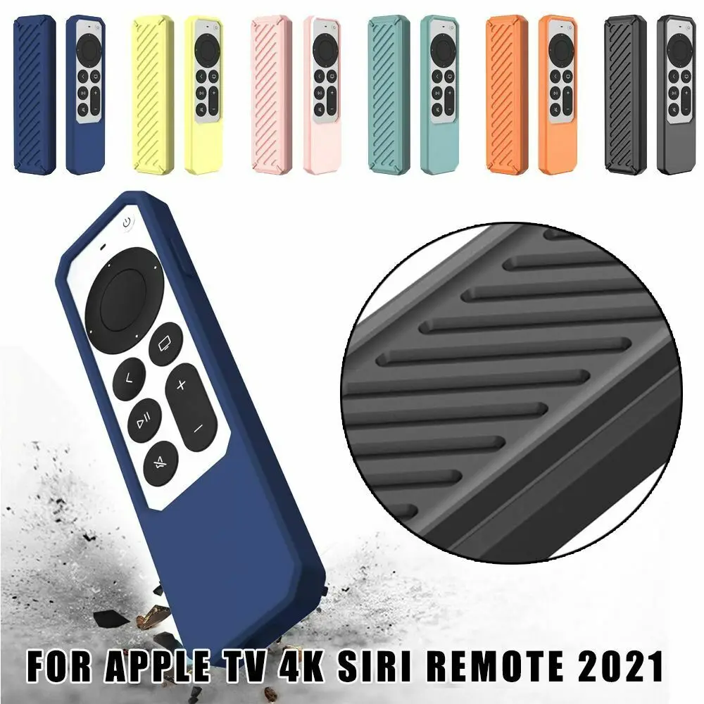 Custodia morbida antiurto per Apple TV 4k Siri 2022 custodia protettiva per telecomando custodia protettiva in Silicone anti-caduta All-Inclusive