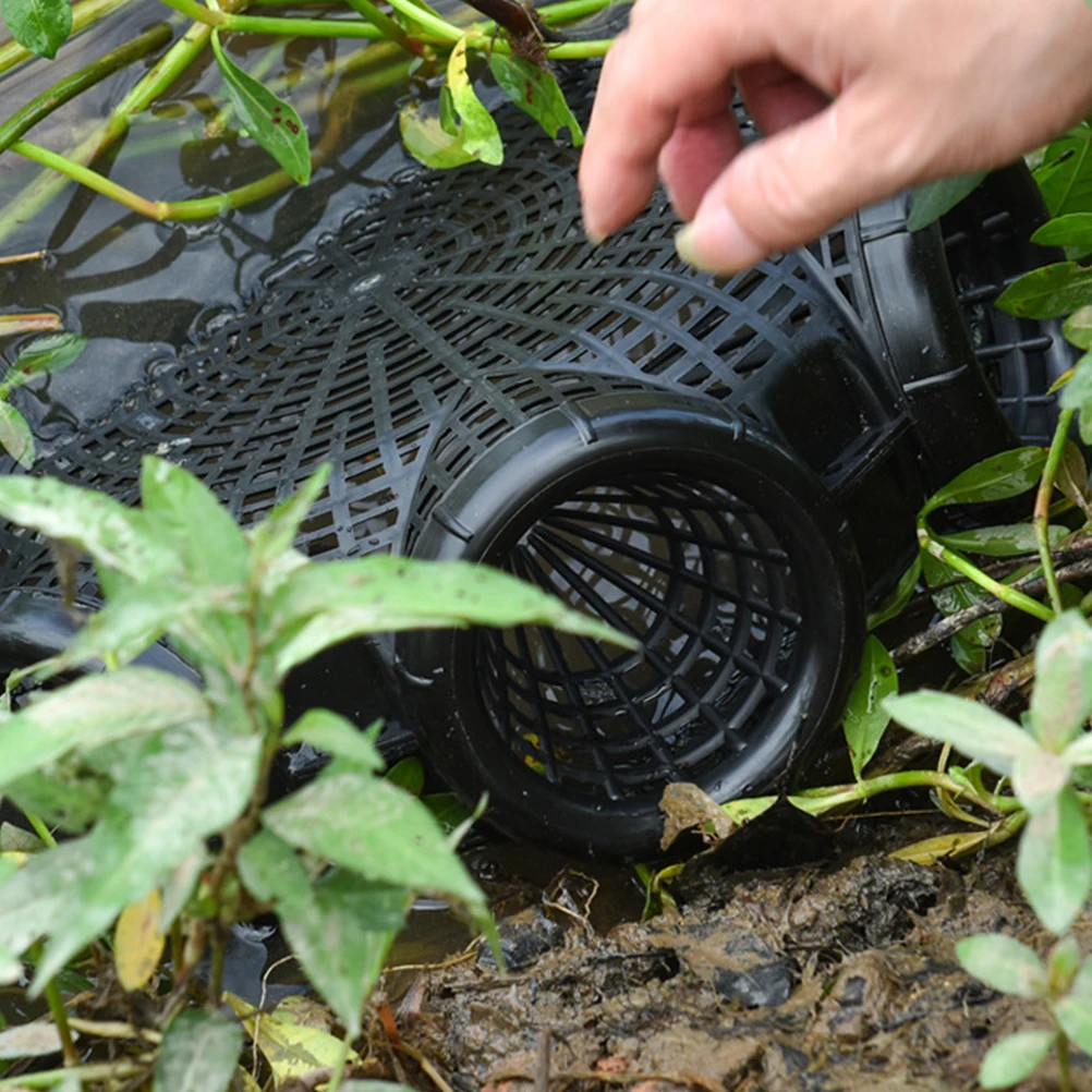 

6pcs Fishing Cage Lid Eel Portable Shrimp Catcher Pot Traps Plastic Reusable Minnow Crab Lobster Mesh Net Lightweight Compact