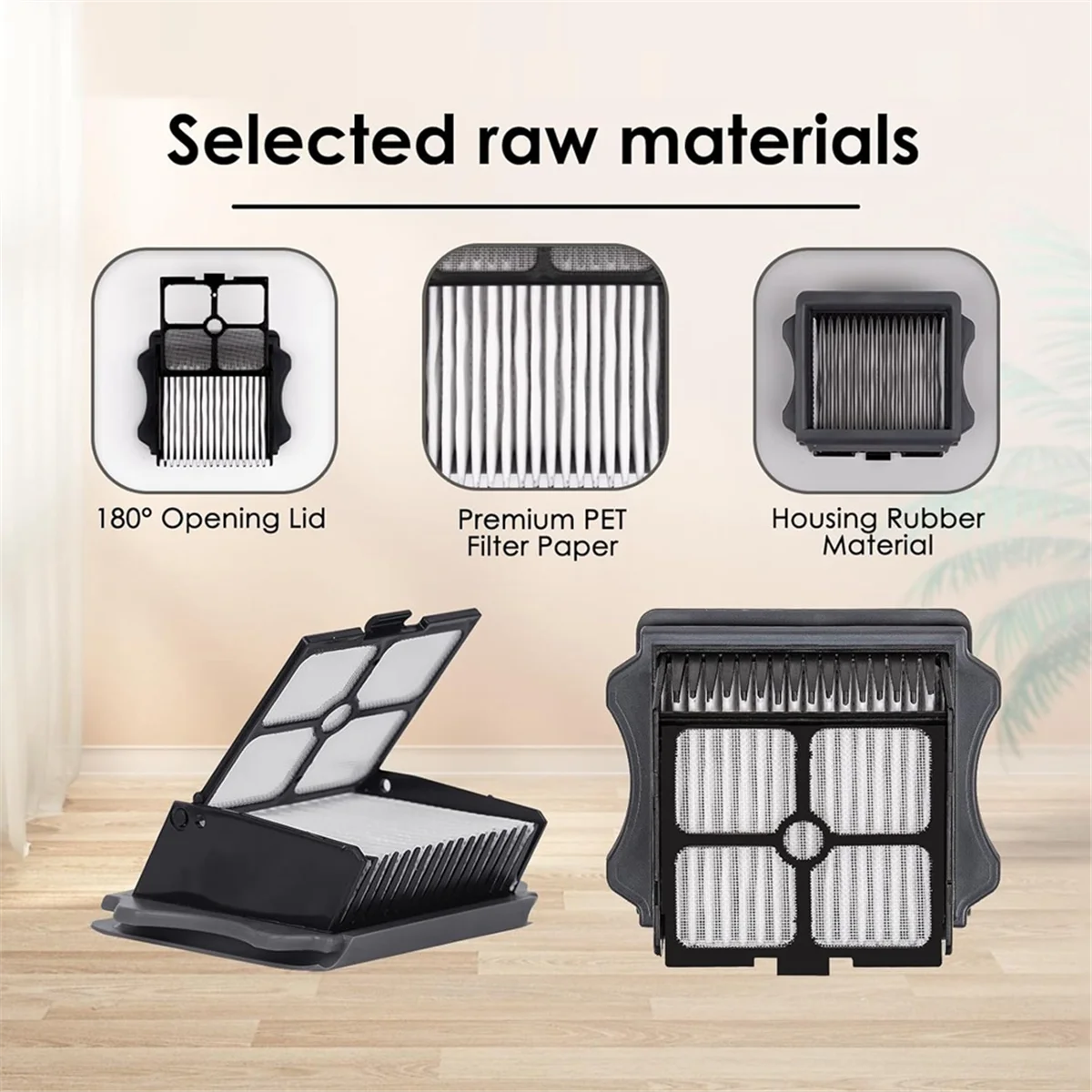 مرشحات HEPA البديلة ABXHH لـ Tineco IFloor 3/ Floor One S3/ Floor One S5/ Floor One S5 Pro 2، ملحقات المكنسة الكهربائية