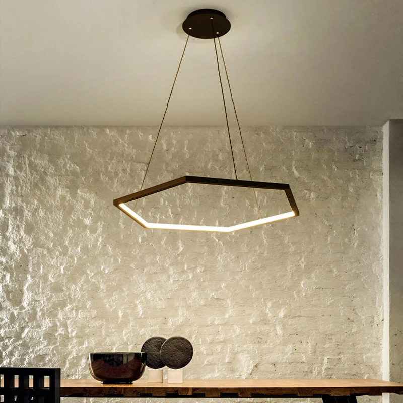 Modern hexagon dining room Pendant lights indoor lighting Ceiling lamp hanging light led chandelier decorative indoor lighting