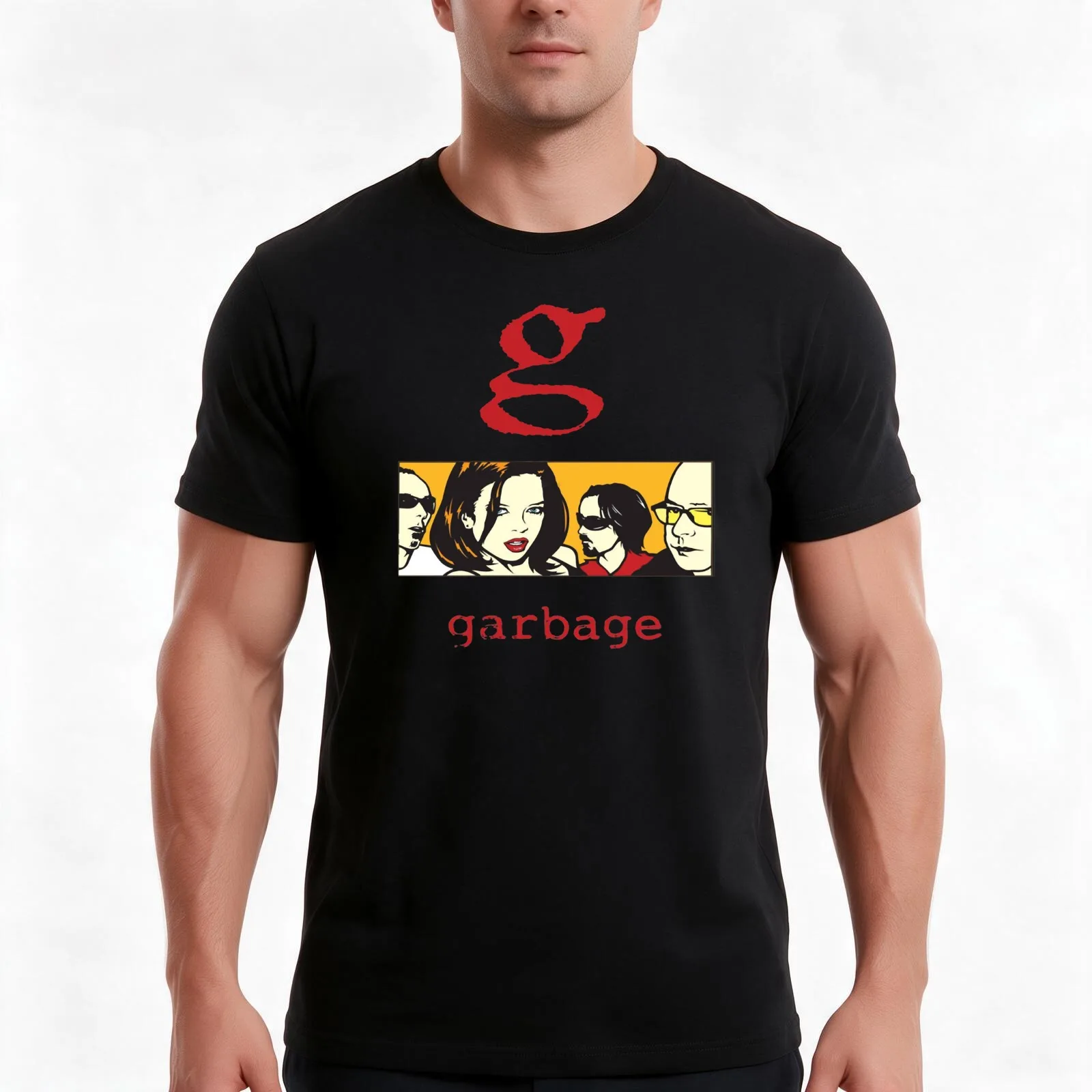 Garbage For Men And Women T-Shirt Summer Casual Cotton Tee Oversized Streetwear Tops Vintage Graphic Print Unisex Men Women