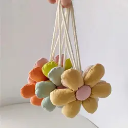 Bag Match Accessories Flower Bag Pendant Bag Charms Cloth Fresh Backpack Decoration Korean Style Stuffed Floral Lanyard