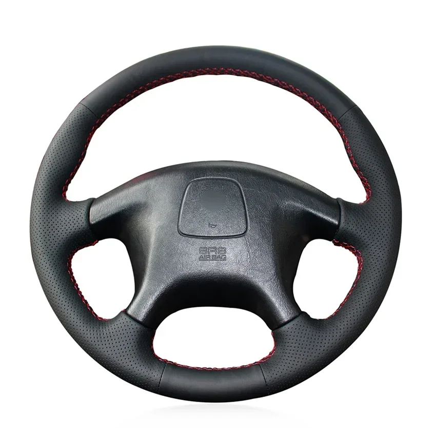 

Черный чехол на руль из искусственной кожи для Mitsubishi L200 Triton Delica 1997-2006 Pajero Montero Space Gear 1998-2003