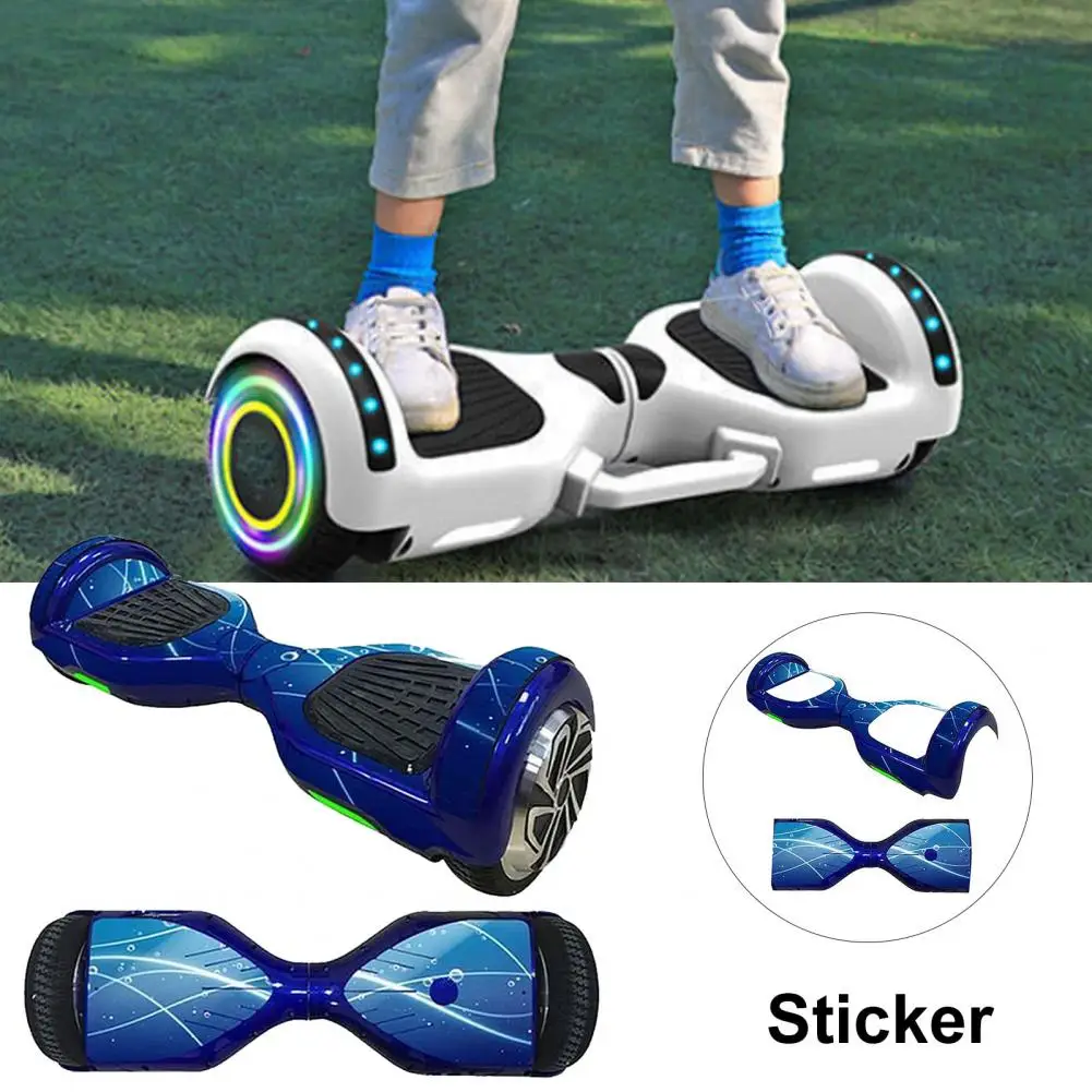 Useful Wear-resistant Hoverboard Scooter Decal Self-adhesive Peel and Stick Balancing Scooter Sticker