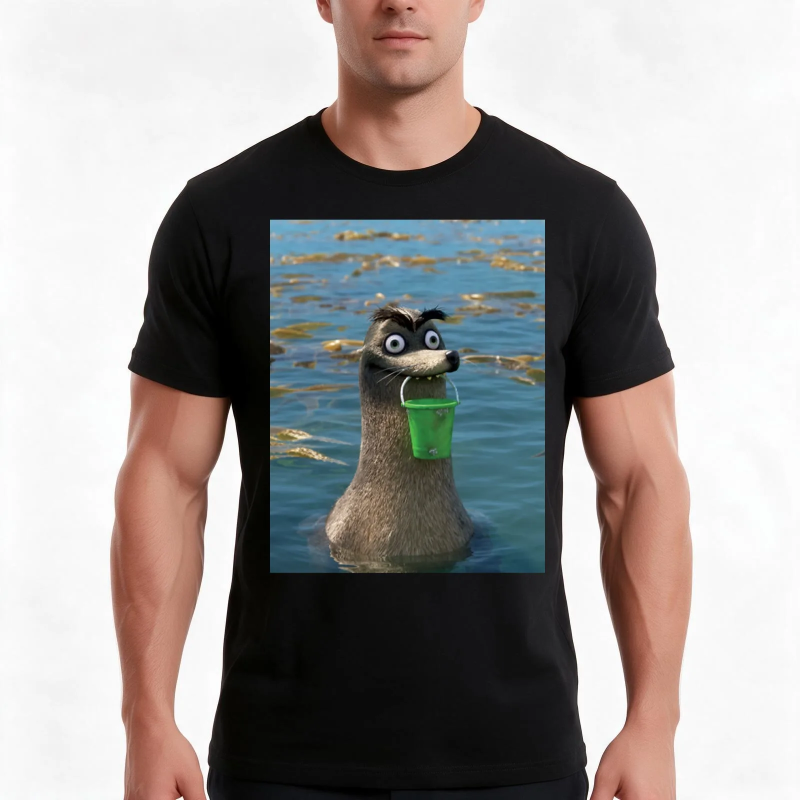 Gerald T-Shirt, Summer Casual Cotton Tee, Oversized Streetwear Tops, Vintage Graphic Print, Loose Fit Short Sleeve, 100% Cotton