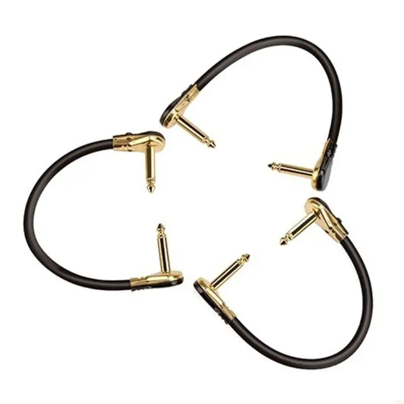 Profissão guitarra pedal pedal baixo ruído qualidade patches ângulo reto 4xbb