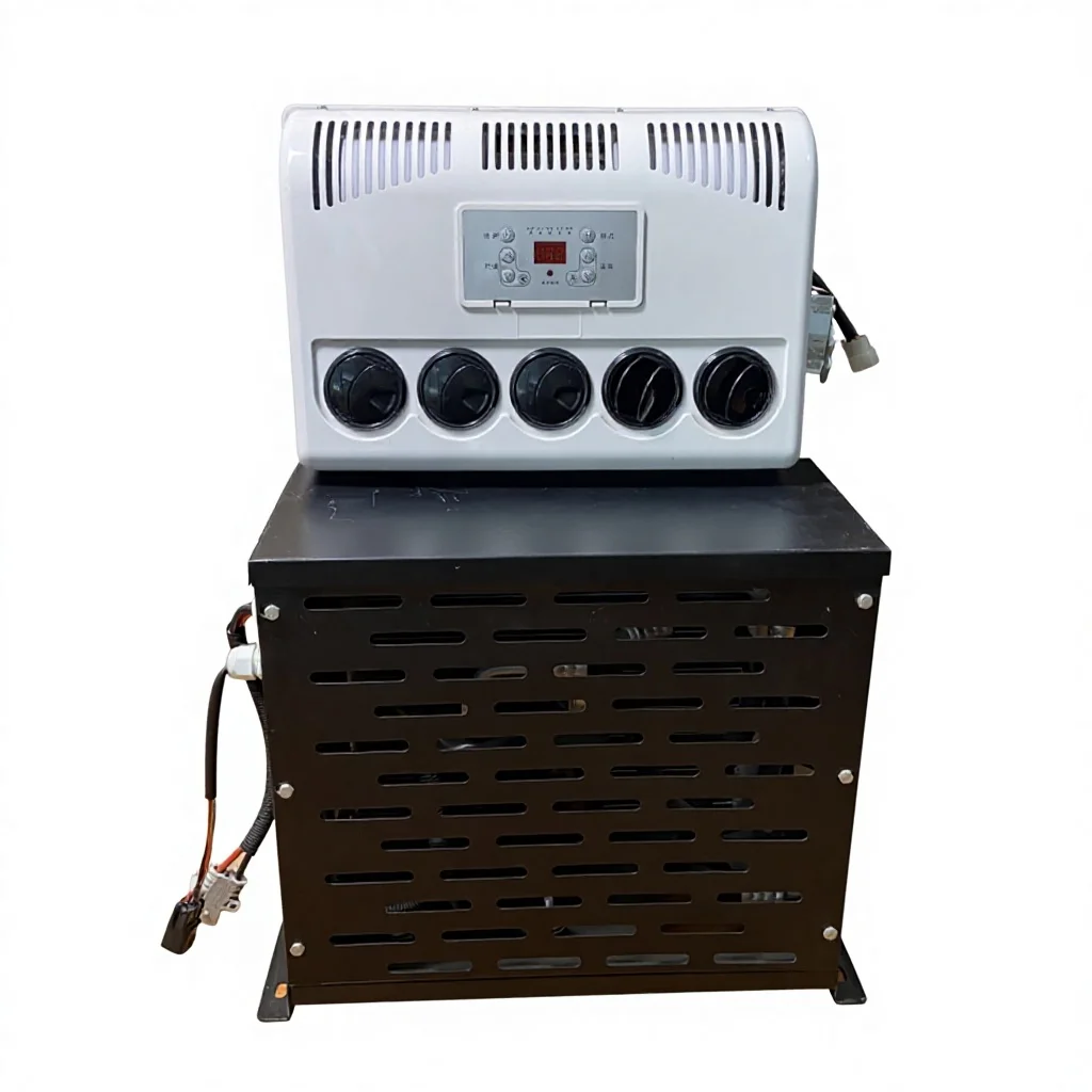 2026 New 12V/24V Split Parking Air Conditioner with Metal Shell - Multiple Colors & High Efficiency Cooling for Trucks