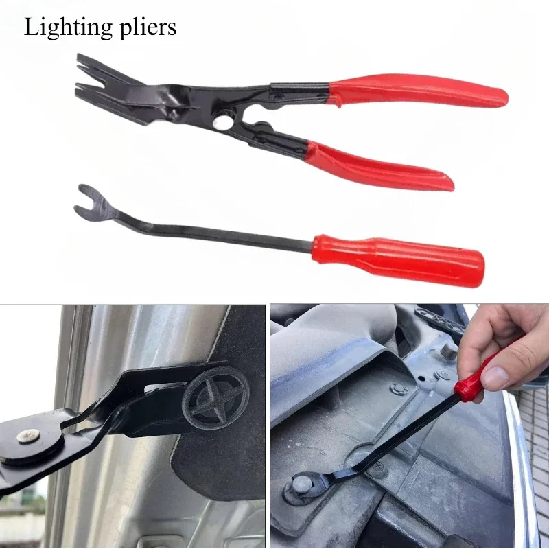 Car Clip Removal Pliers Tools Auto Body Panel Door Fastener Push Pin Trim Removal Tool Kit Automotive Pry Tool Repair Set