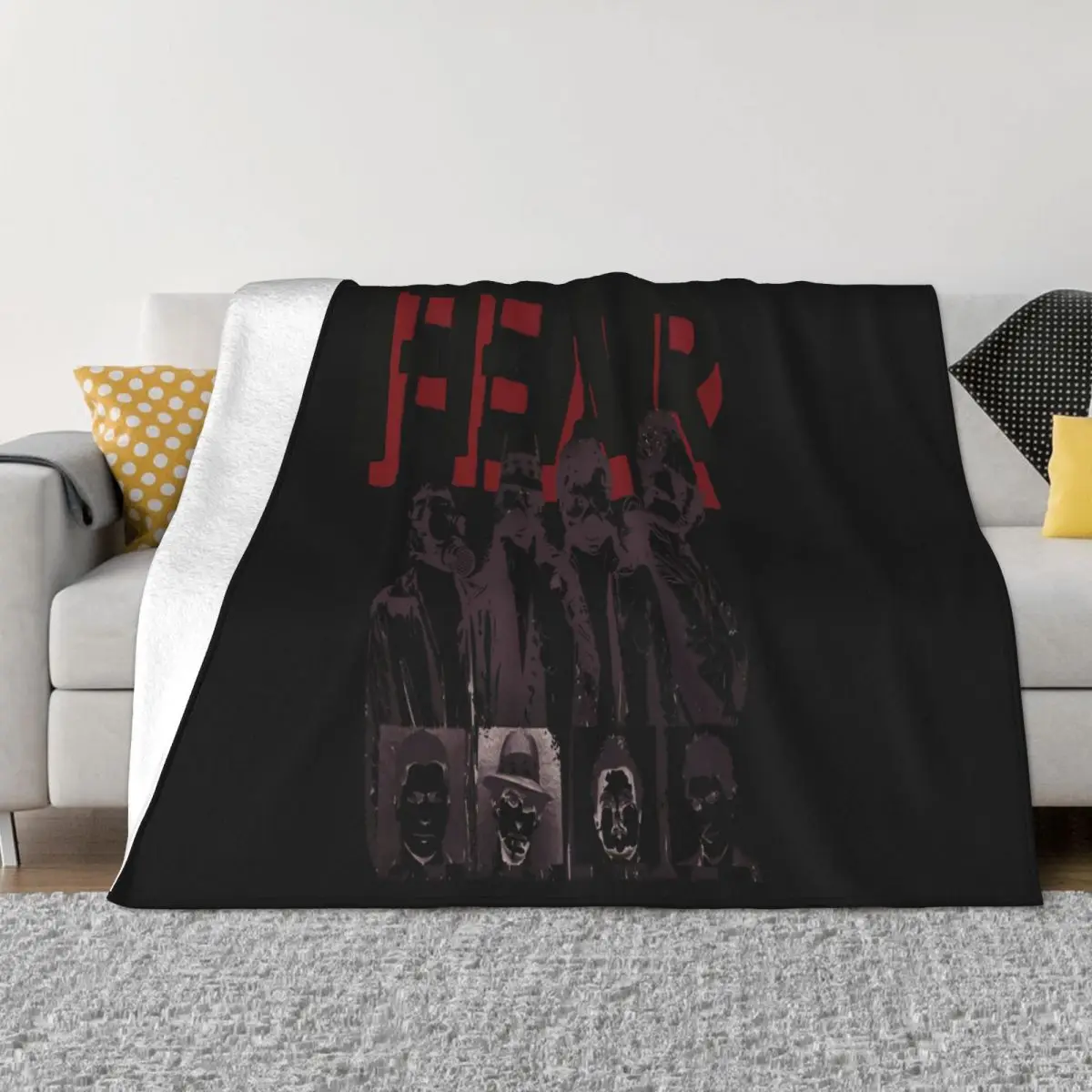 Fear Band Music Punk Hardcore Rock Metal Retro 2265 Stylish Homme Fashion Science New Youth Throw Blanket