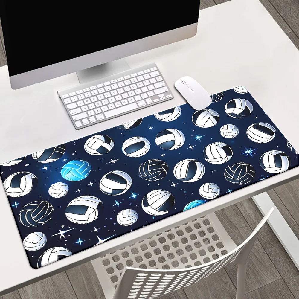 

1pc Starry Sky Volleyball Print Mousepad - Large Rubber Desk Mat for Gamers & Office Use, Non-Slip Base, Durable Keyboard Pad wi