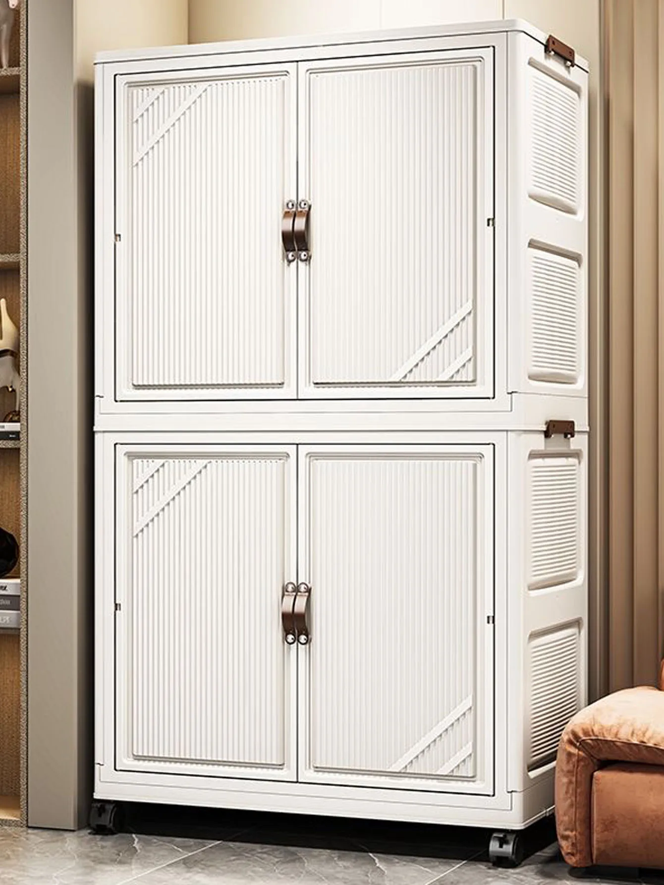 

Складной детский пластиковый шкаф для хранения одежды, простой в использовании, не требует сборки, эффективное решение для организации пространства