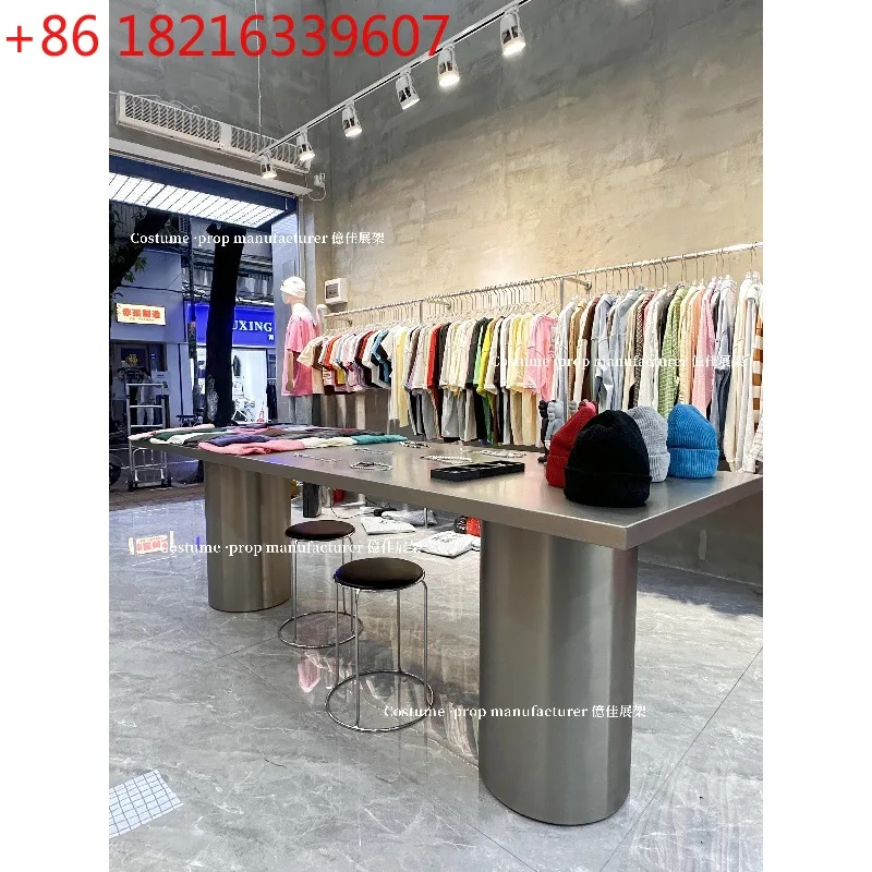 

Накадзима водный стол из нержавеющей стали, индустриальный стиль, реквизит, ювелирный стол посередине