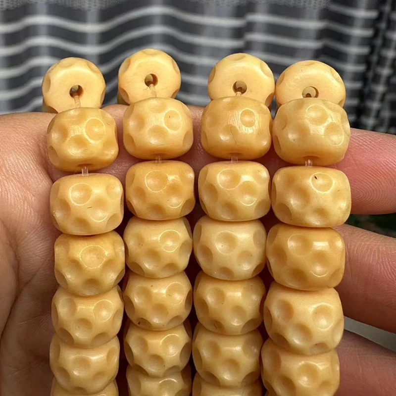 bone meteorite pattern loose beads, vintage beads, pendants, Buddhist beads, bracelets, bone accessories
